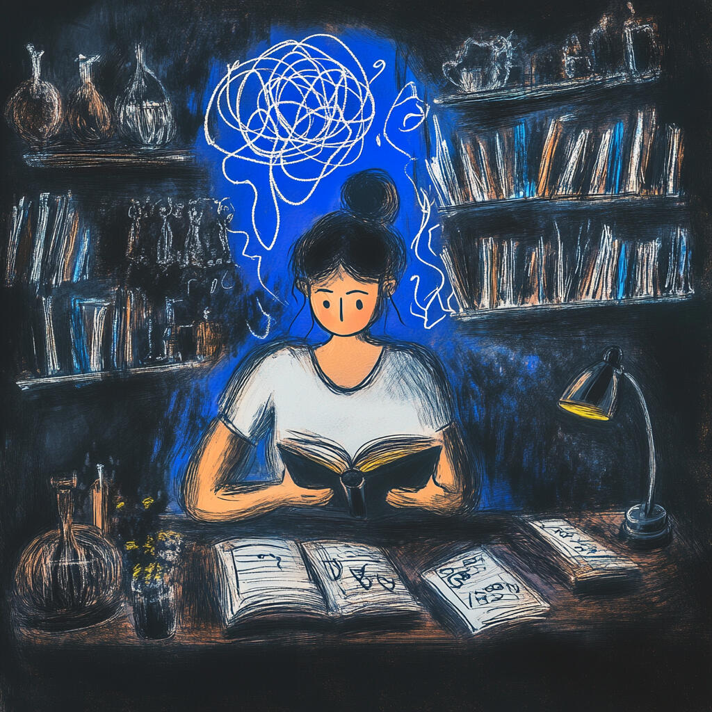 person studying